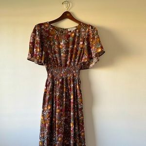 Flower child short sleeve dress